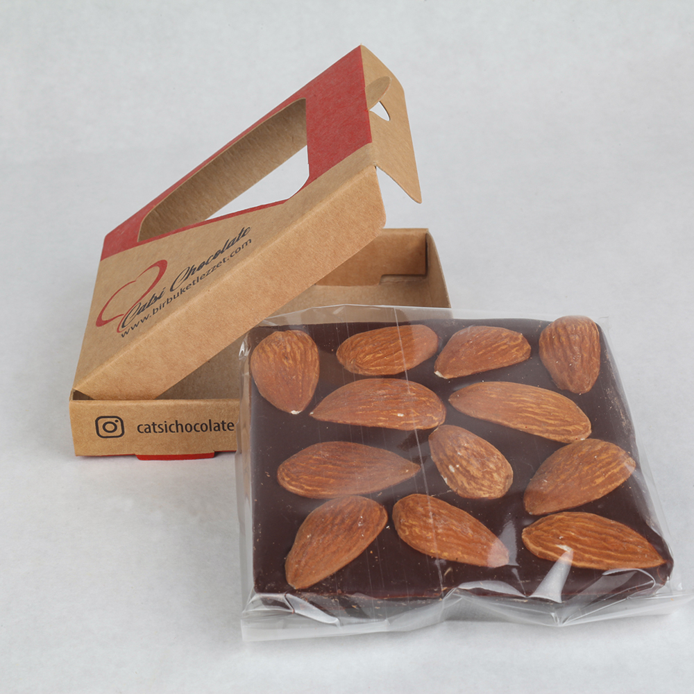 ALMOND DARK CHOCOLATE 60 GR - Görsel 2